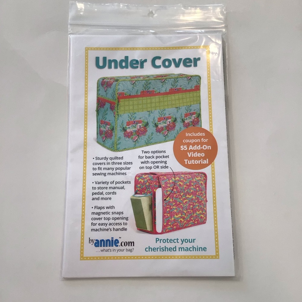 Under Cover Sewing Pattern By Annie Protect Your Sewing Machine New in Package